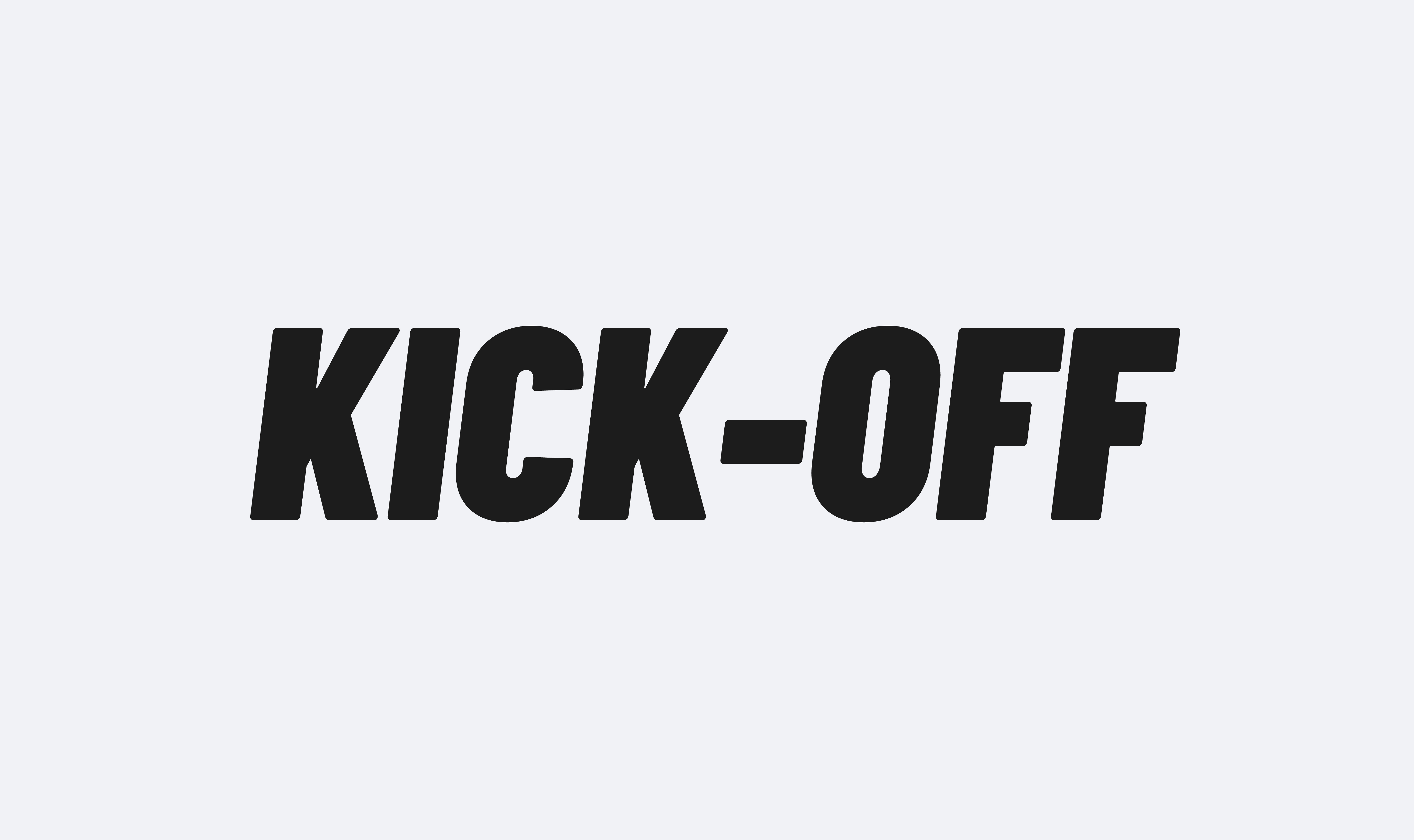 KICK-OFF — Logo sur fond blanc
