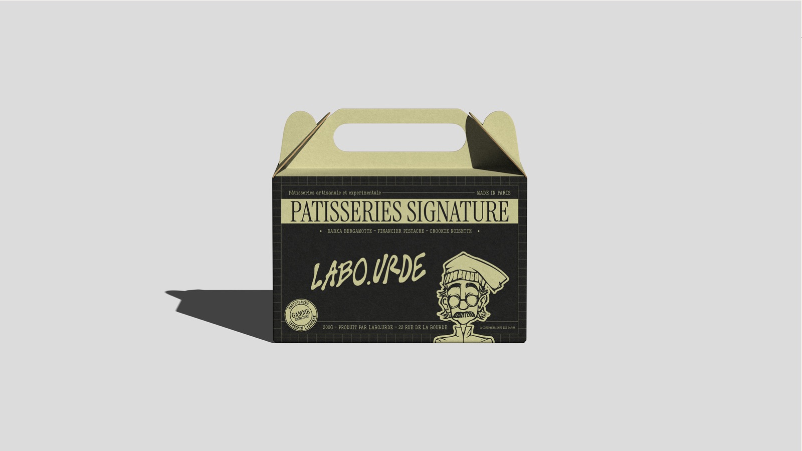 Boîte Pâtisseries Signature vue de face